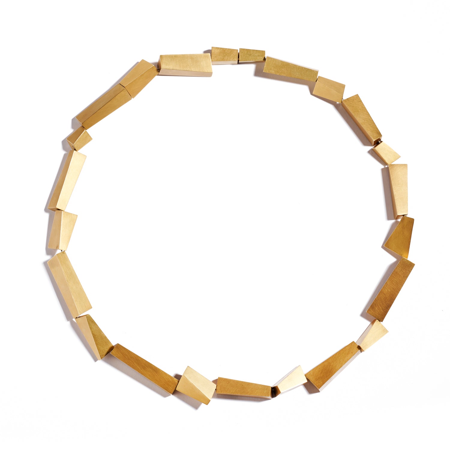 Geometrical Gold Cube Necklace