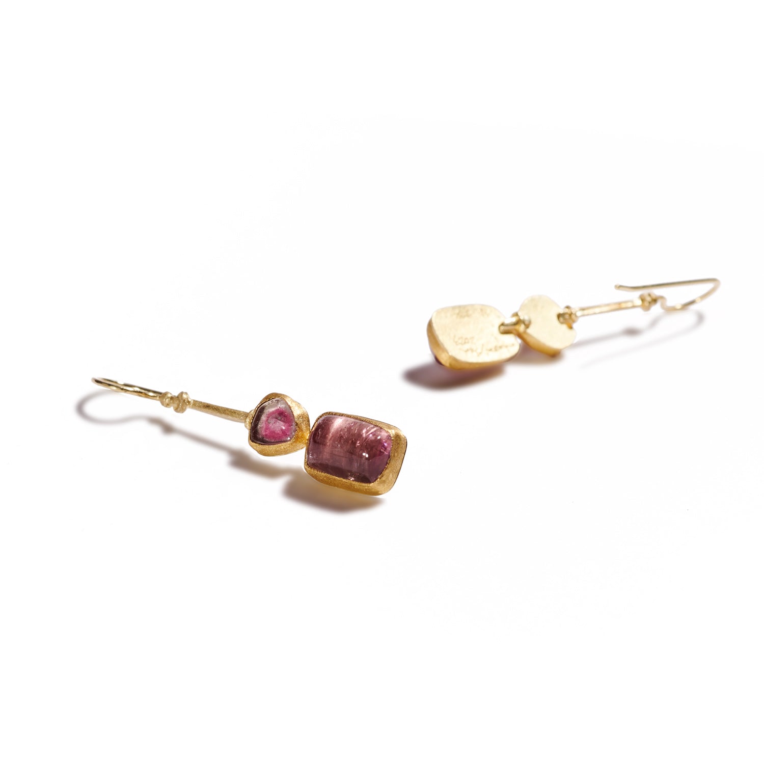 Pink Tourmaline and Gold on Wire