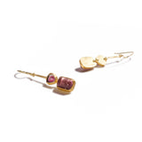 Pink Tourmaline and Gold on Wire