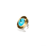 Tibet Turquoise Ring ~ 37mm