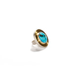 Tibet Turquoise Ring ~ 37mm