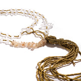 Herkimer Diamond Tassel Necklace