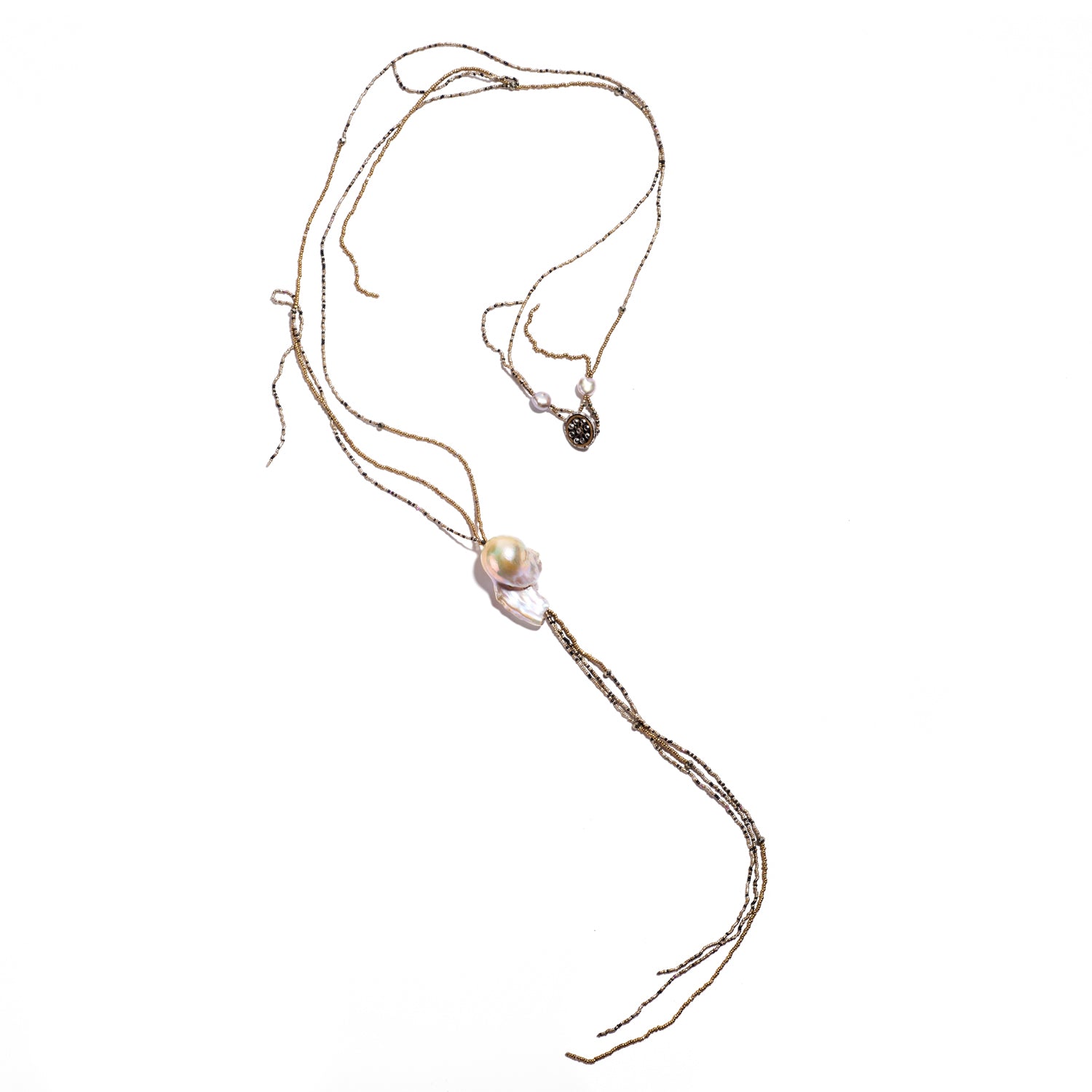 Long Strand Baroque Pearl Necklace