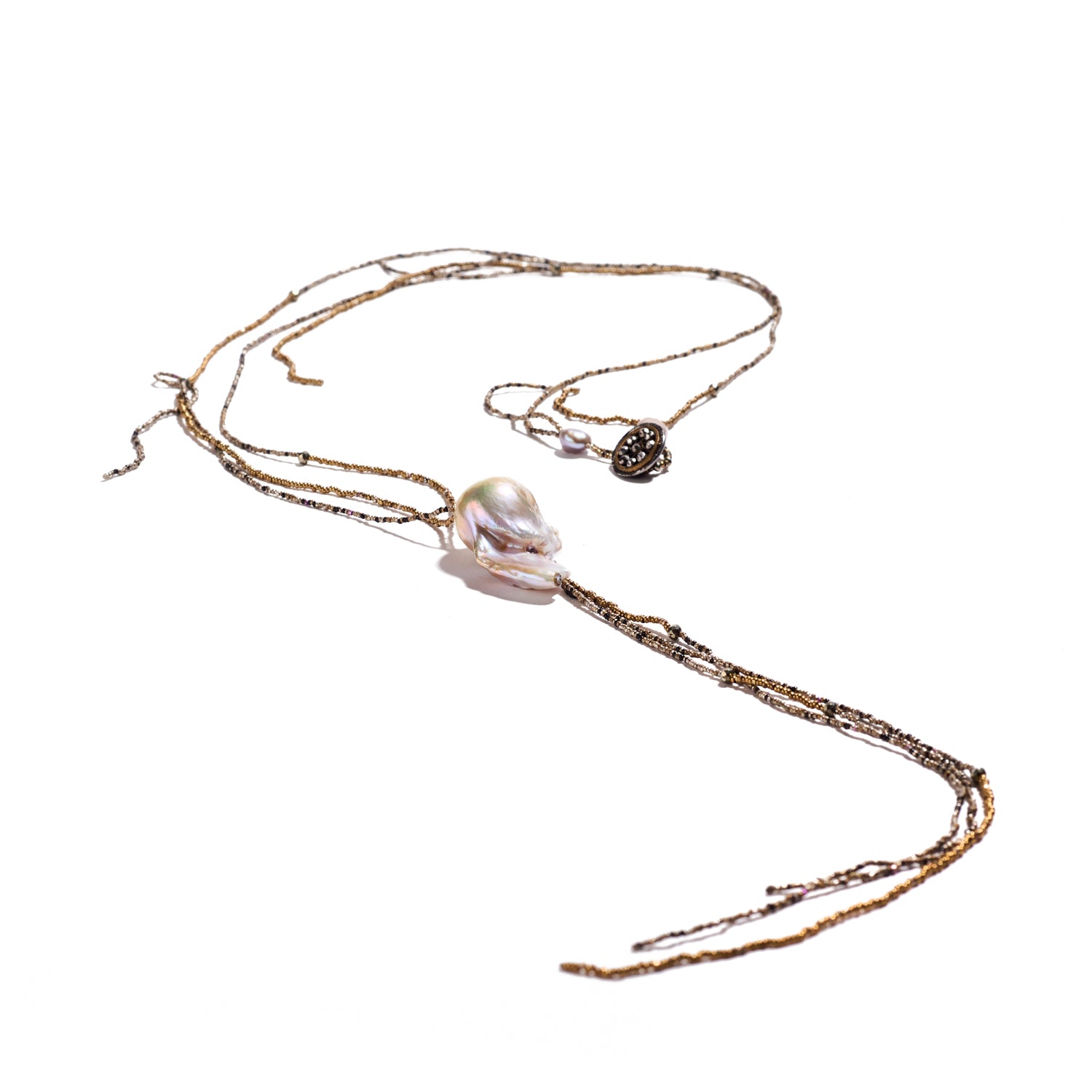 Long Strand Baroque Pearl Necklace