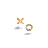 Gold "XO" Earrings