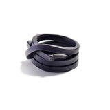 Three Time Maritime Ring in Black