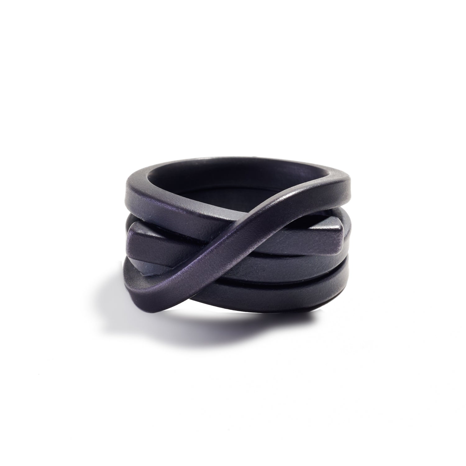 Three Time Maritime Ring in Black