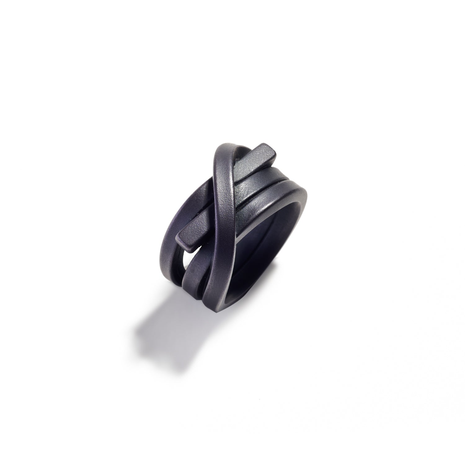 Three Time Maritime Ring in Black