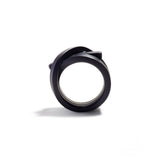 Three Time Maritime Ring in Black