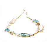 Aquamarine and Pearl Necklace