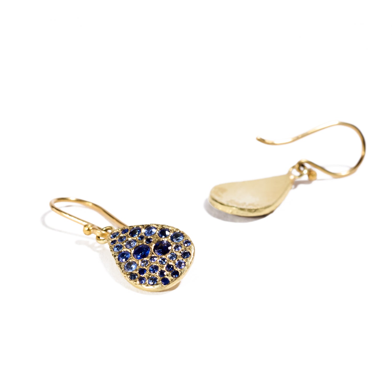 Blue Sapphire Drop Earrings