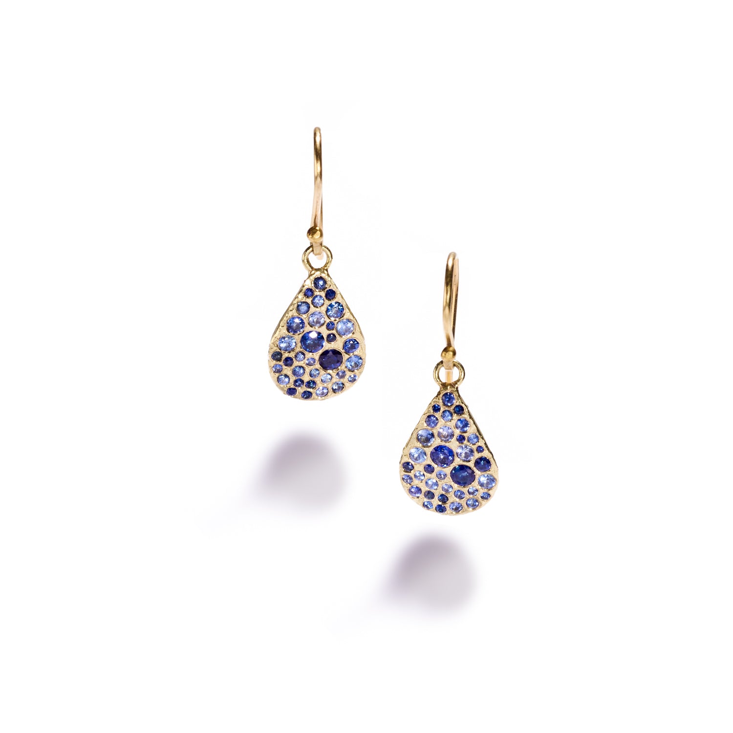 Blue Sapphire Drop Earrings