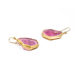 Pink Watermelon Tourmaline Earrings