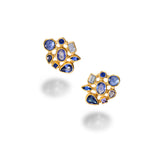 Blue Sapphire Mosaic Earrings