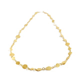 Silk Textured Gold Necklace