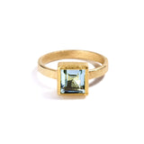 Solitaire Aquamarine Ring