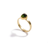 Organic Shaped Green Tourmaline Ring