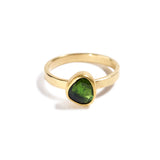 Organic Shaped Green Tourmaline Ring