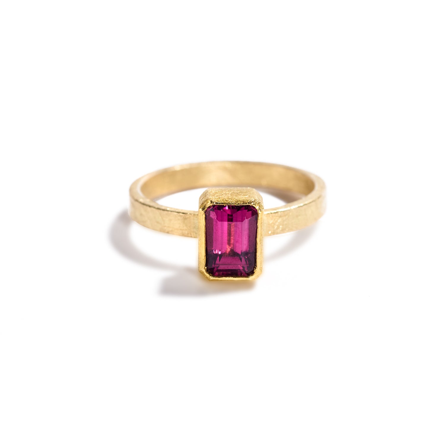 Pink Faceted Tourmaline Ring