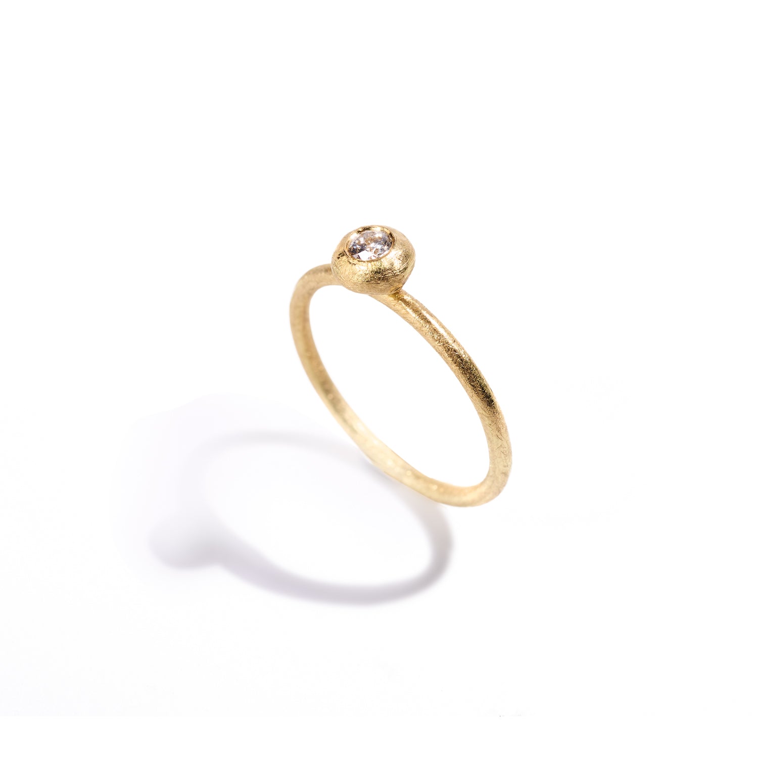 Petite Solitaire Diamond Ring