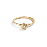 Petite Solitaire Diamond Ring