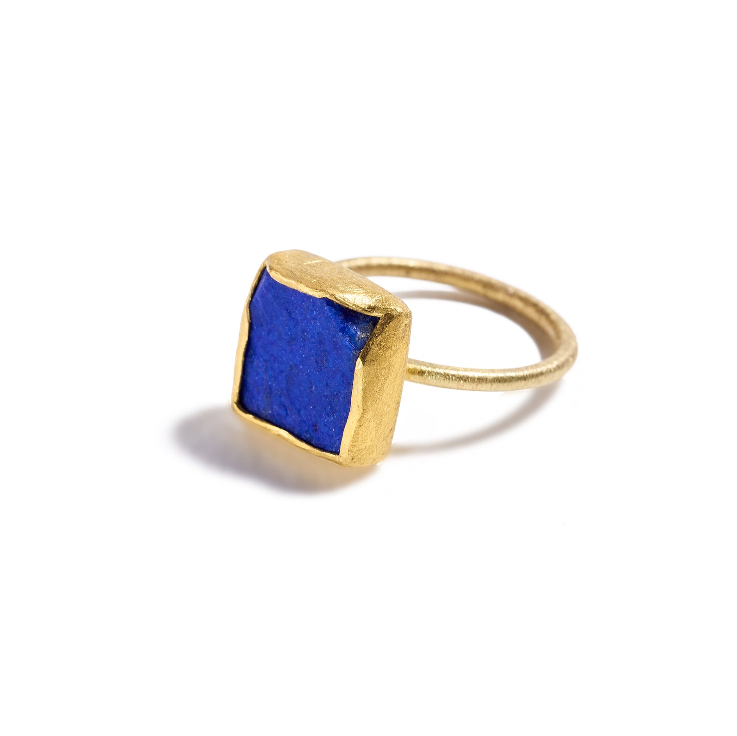 Square Lapis Lazuli Ring