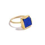 Square Lapis Lazuli Ring