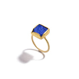 Square Lapis Lazuli Ring