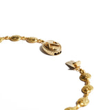 Flower Bead Gold Woven Necklace