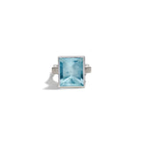 Aquamarine Mirror Ring