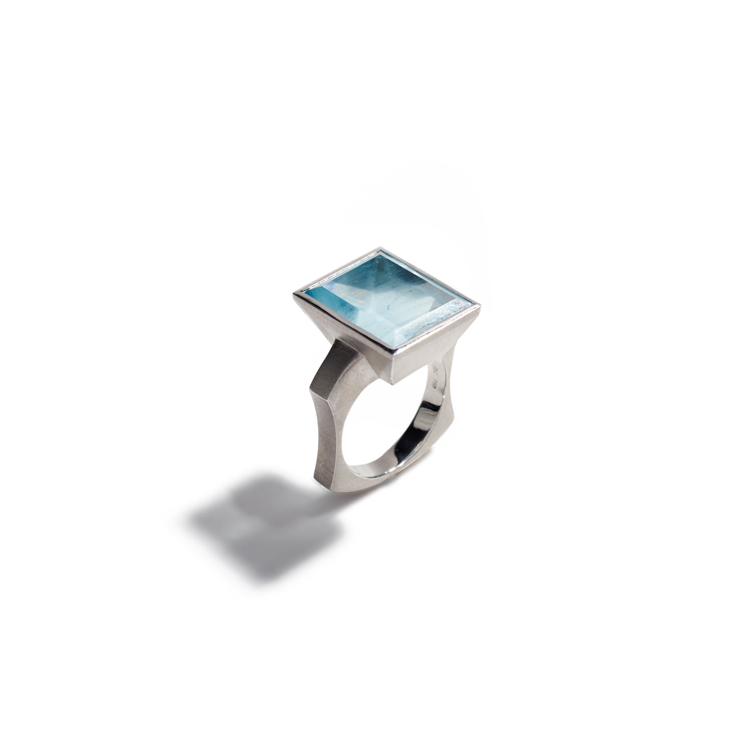 Aquamarine Mirror Ring