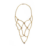 Gold & Brown Diamond Briolette Necklace