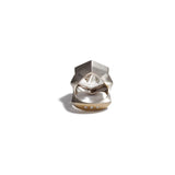 Rock Crystal and Pyrite Ring