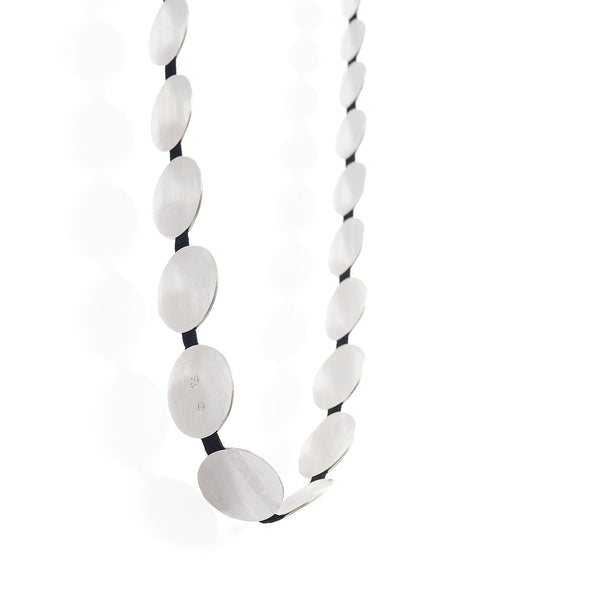 Thin Ribbon Necklace~Grey by Doerthe Fuchs